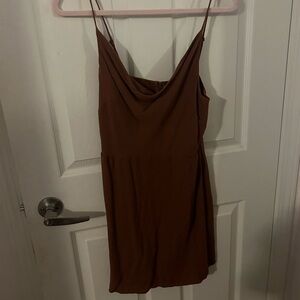 Aritzia Sun-Deh dress brown in size L
